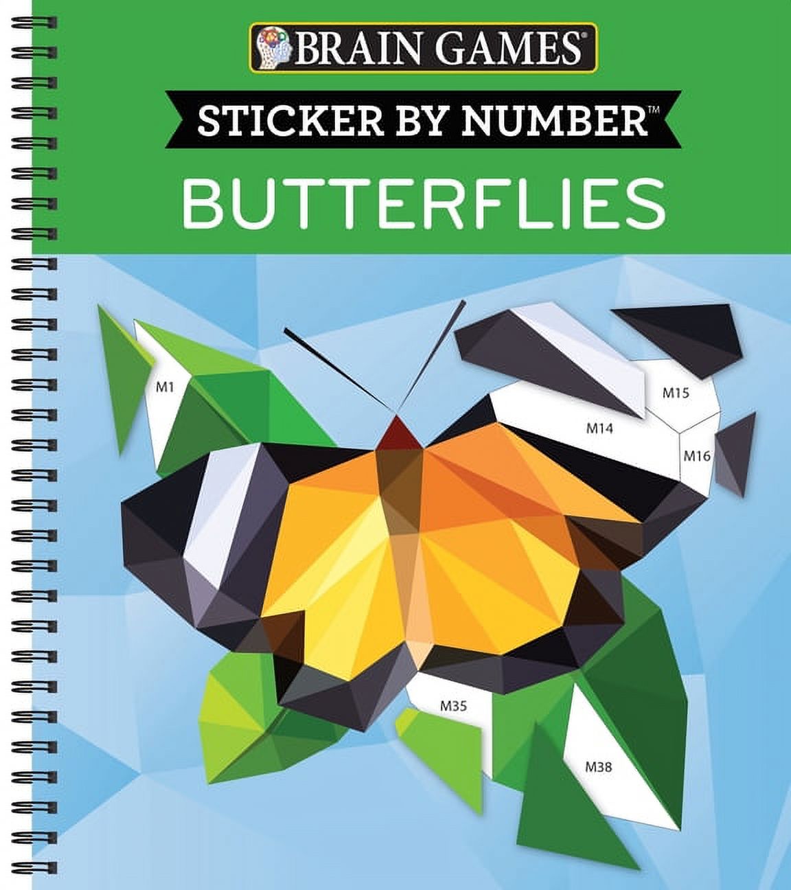 Brain Games - Sticker by Number: Butterflies (28 Images to Sticker) [Book]